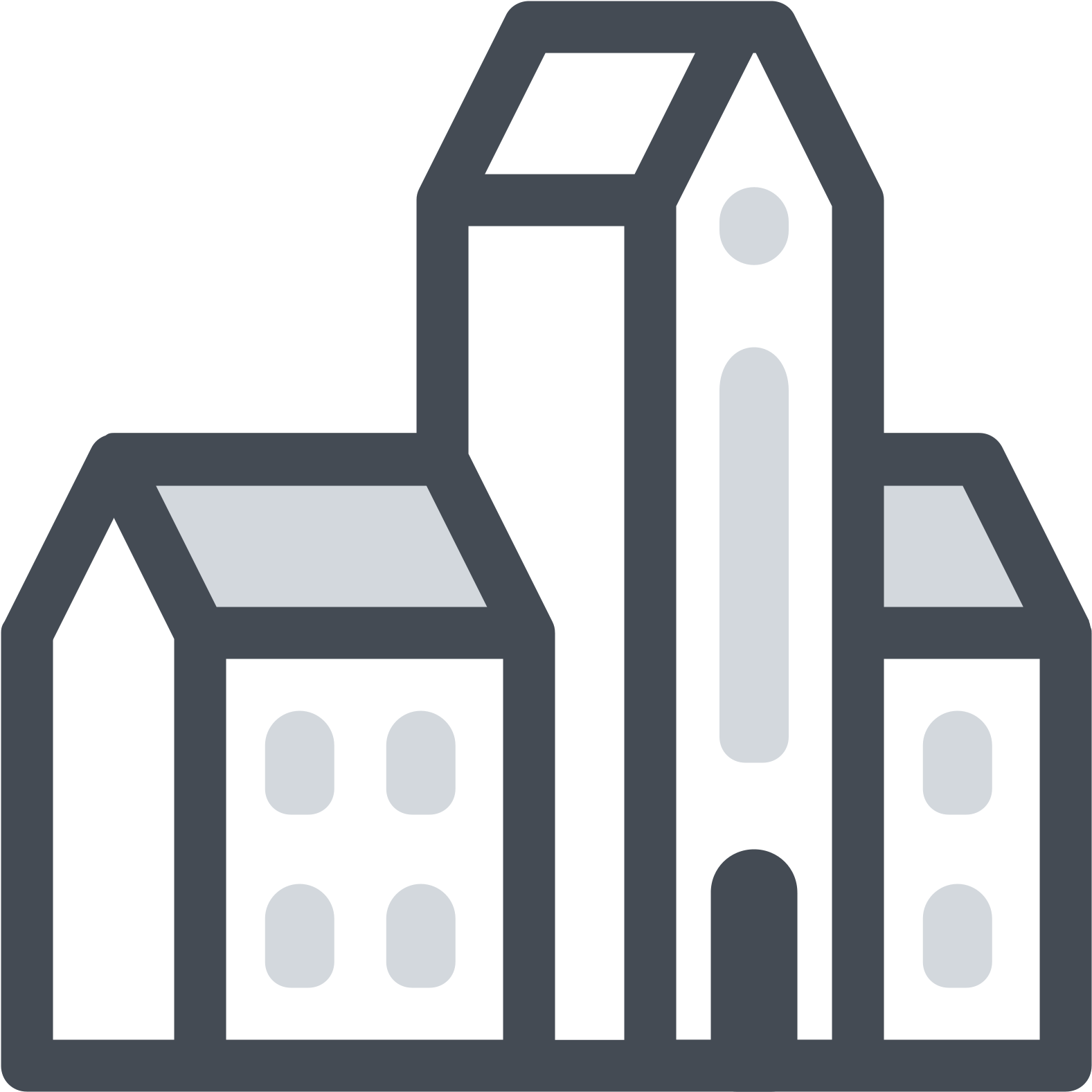 University Building Icon Clipart (1600x1600), Png Download