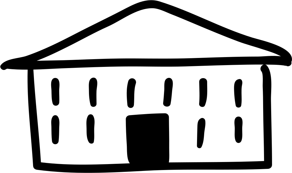 University Hand Drawn Building Comments Clipart (981x582), Png Download
