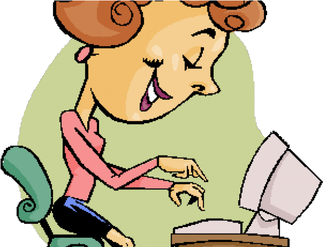 Secretary Clipart Retro - Png Download (640x480), Png Download