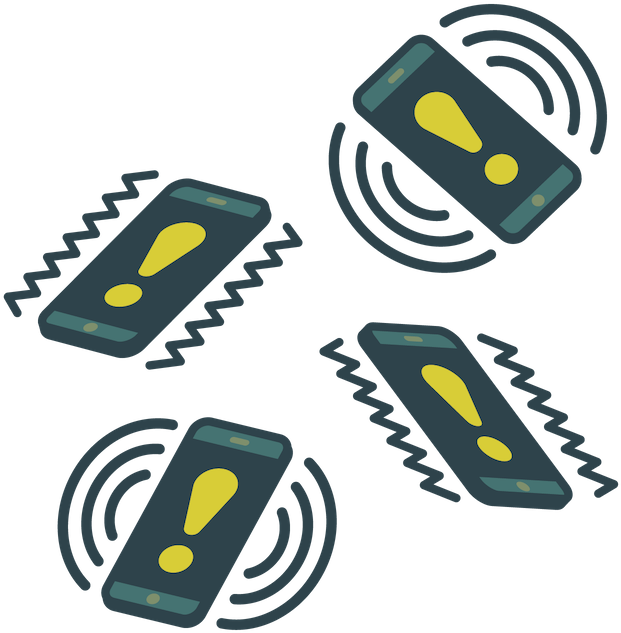 Irritated Person Surrounded By Vibrating And Beeping Clipart (668x678), Png Download