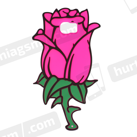 Case 3d Rose Samsung S6 Pink Clipart (568x568), Png Download