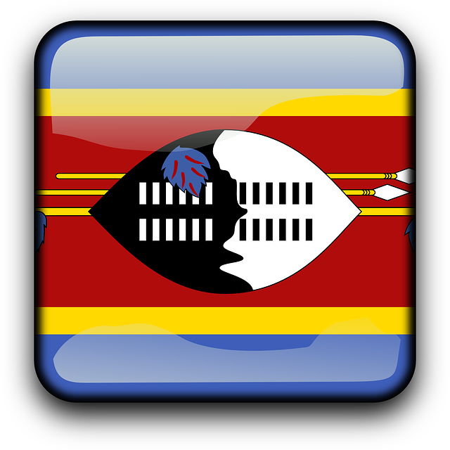 Swaziland, Flag, Country, Nationality, Square, Button Clipart (640x640), Png Download