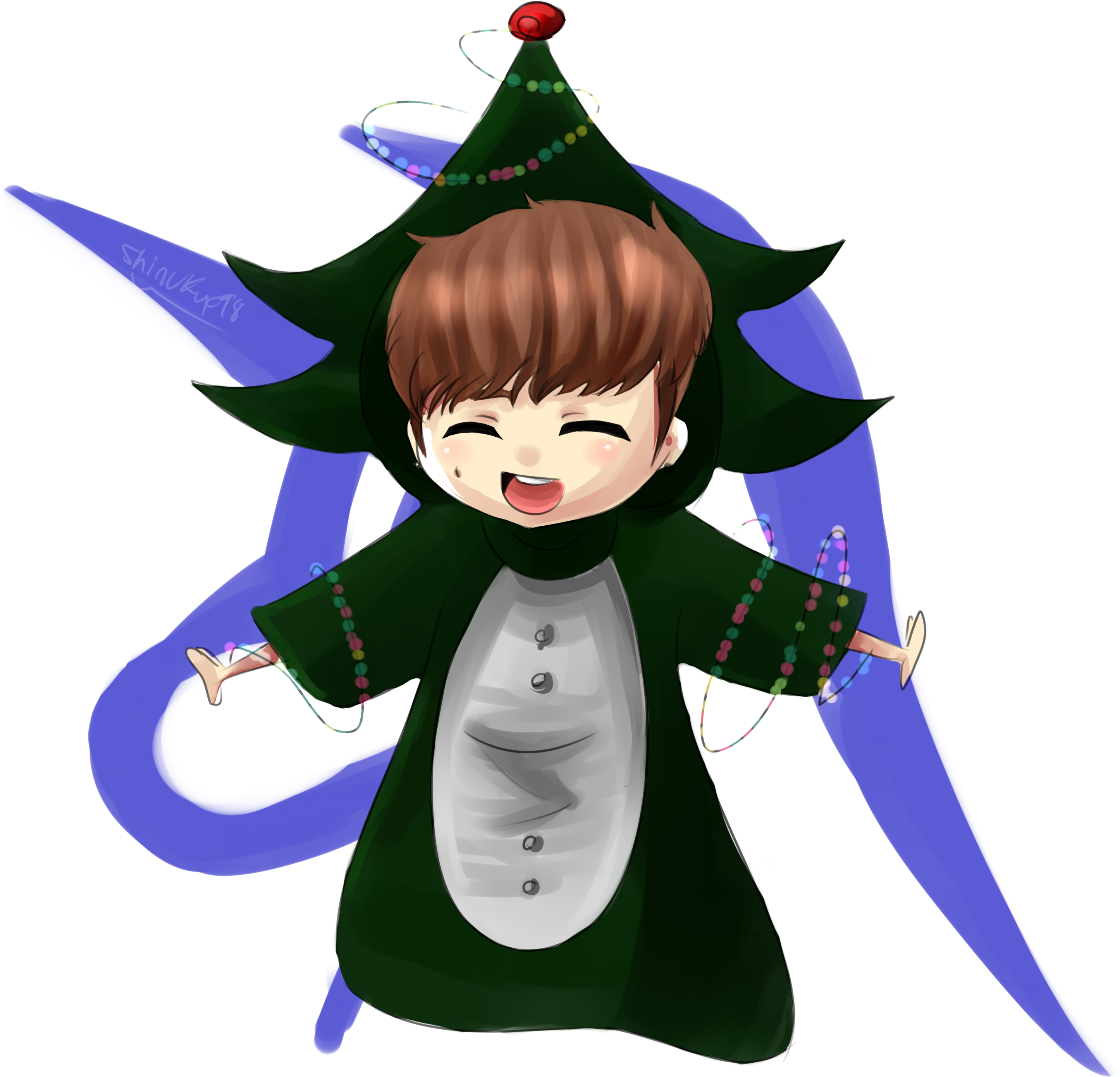 Remember That Time Lay Dressed As A Christmas Tree Clipart (3000x3000), Png Download