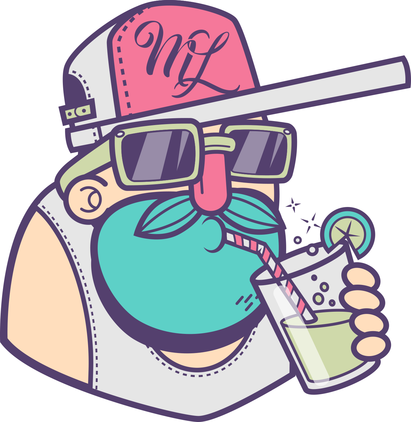 Mr Lemonade Is The Creative Mind Behind My Epic Year's Clipart (1334x1370), Png Download