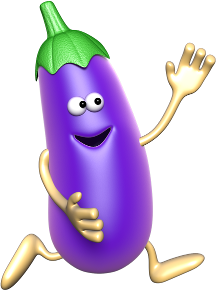 Aubergine Stickers Cuisine, Menu Semaine, Legumes, Clipart (600x600), Png Download