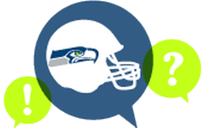 Greyhound Clipart Seahawks Player - Png Download (1140x535), Png Download