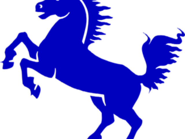 Stallion Clipart Blue - Png Download (640x480), Png Download