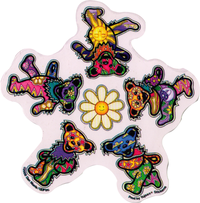 Daisy Bears Window Sticker Clipart (800x814), Png Download