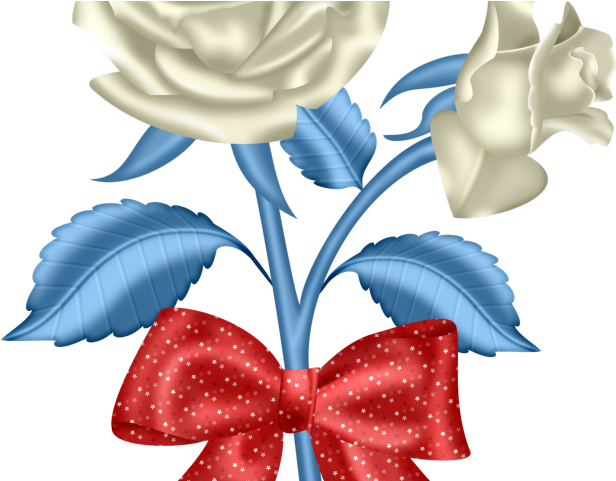 Blue Flower Clipart Blue Rose - Png Download (640x480), Png Download