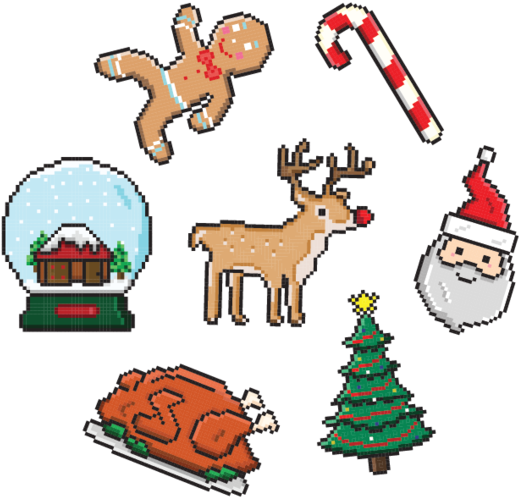 Christmas Tattoo Pack Clipart (590x590), Png Download