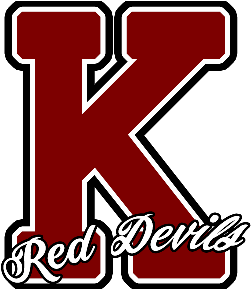 K With Red Devils Clipart (576x576), Png Download