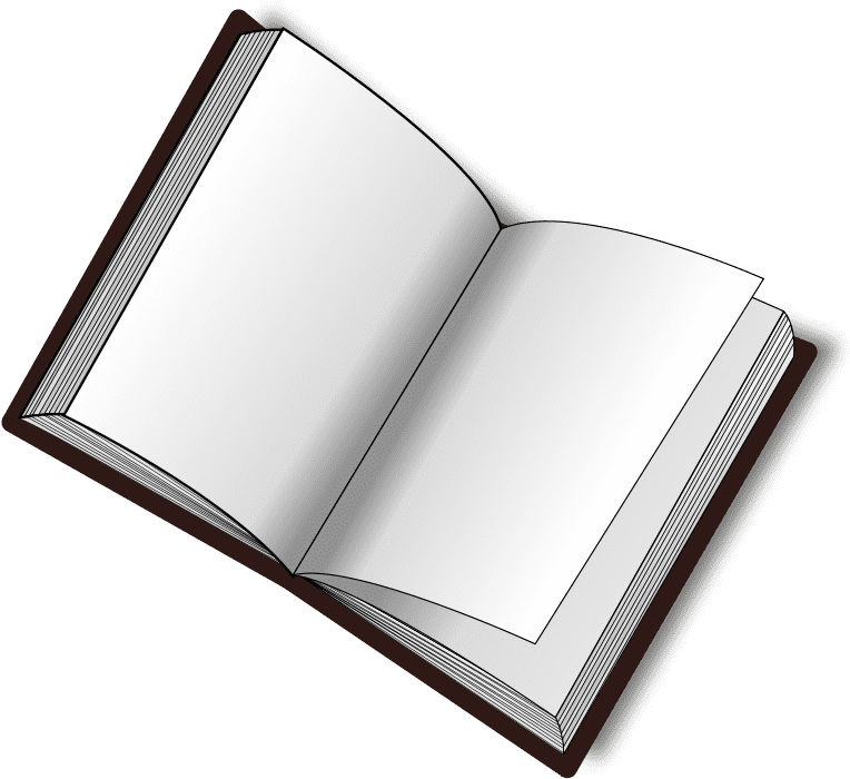 Blank Book Clipart (800x756), Png Download