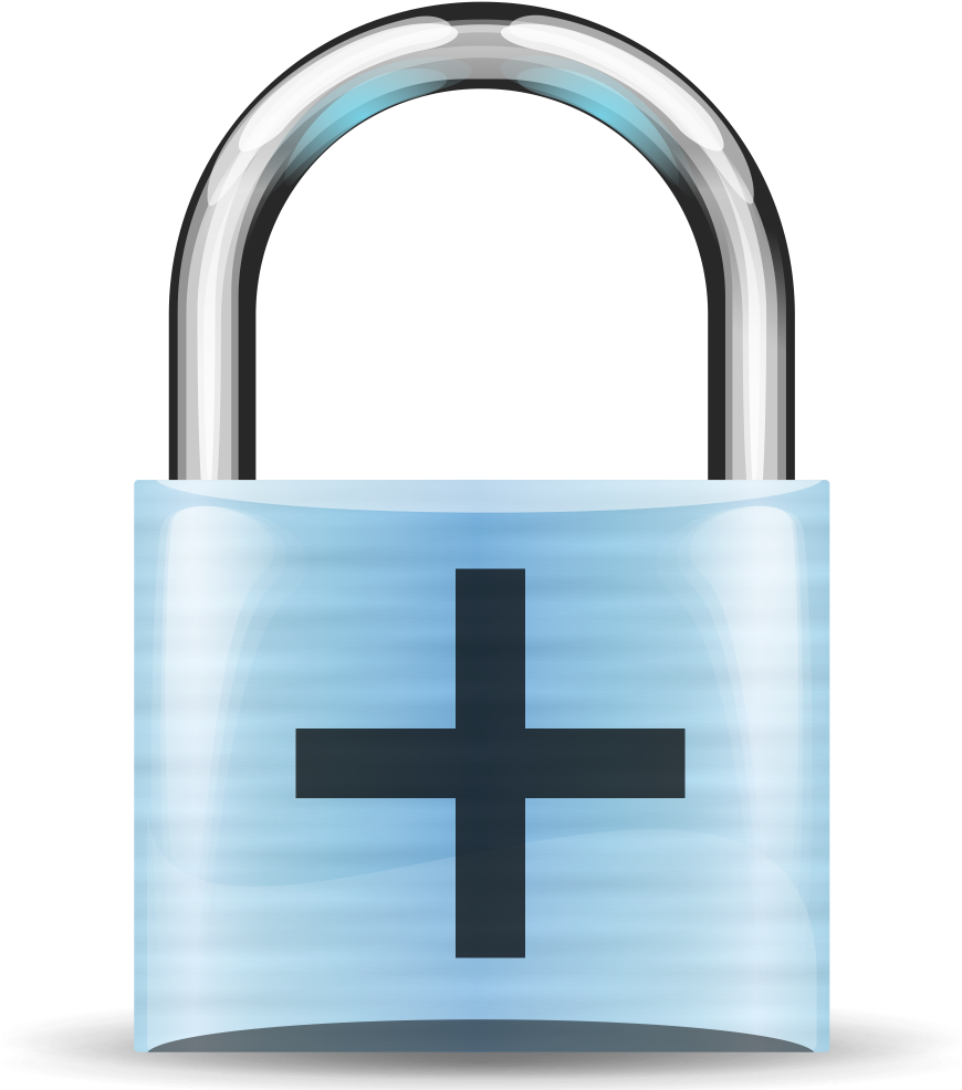 D Lock Satety Clipart (1000x1000), Png Download