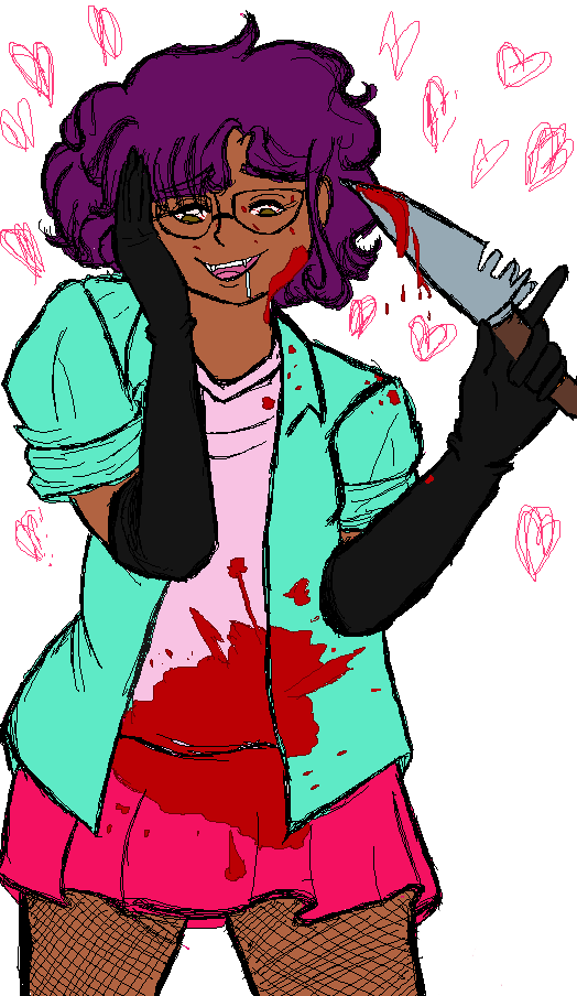 [halloween] I'd Murder You To Hold His Hand Clipart (524x904), Png Download