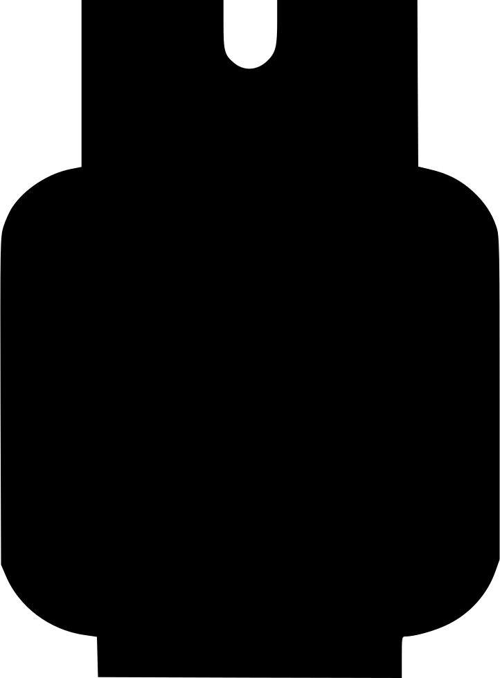 Gas Clipart Cylinder Shape - Png Download (722x980), Png Download