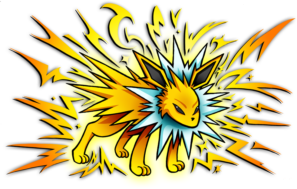 Jolteon Used Discharge By Nekoamine Clipart (1000x640), Png Download