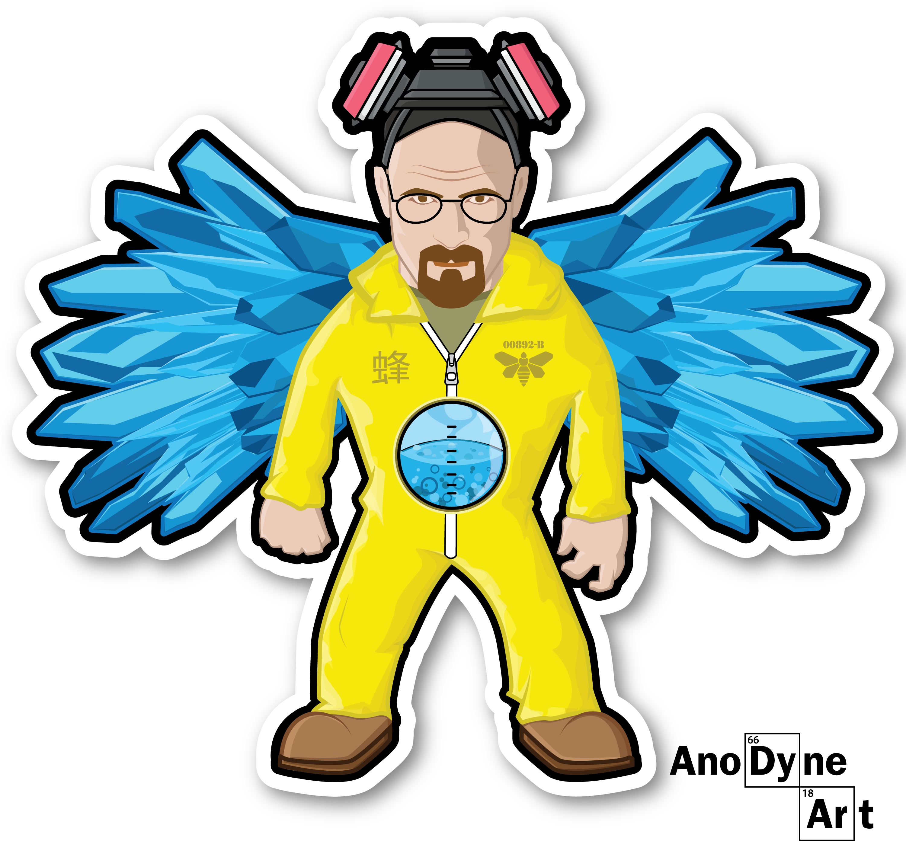 Heisenberg Sticker Clipart (3000x3000), Png Download