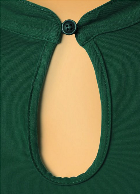 Banned Peek A Boo Collar Top Green Clipart (800x800), Png Download