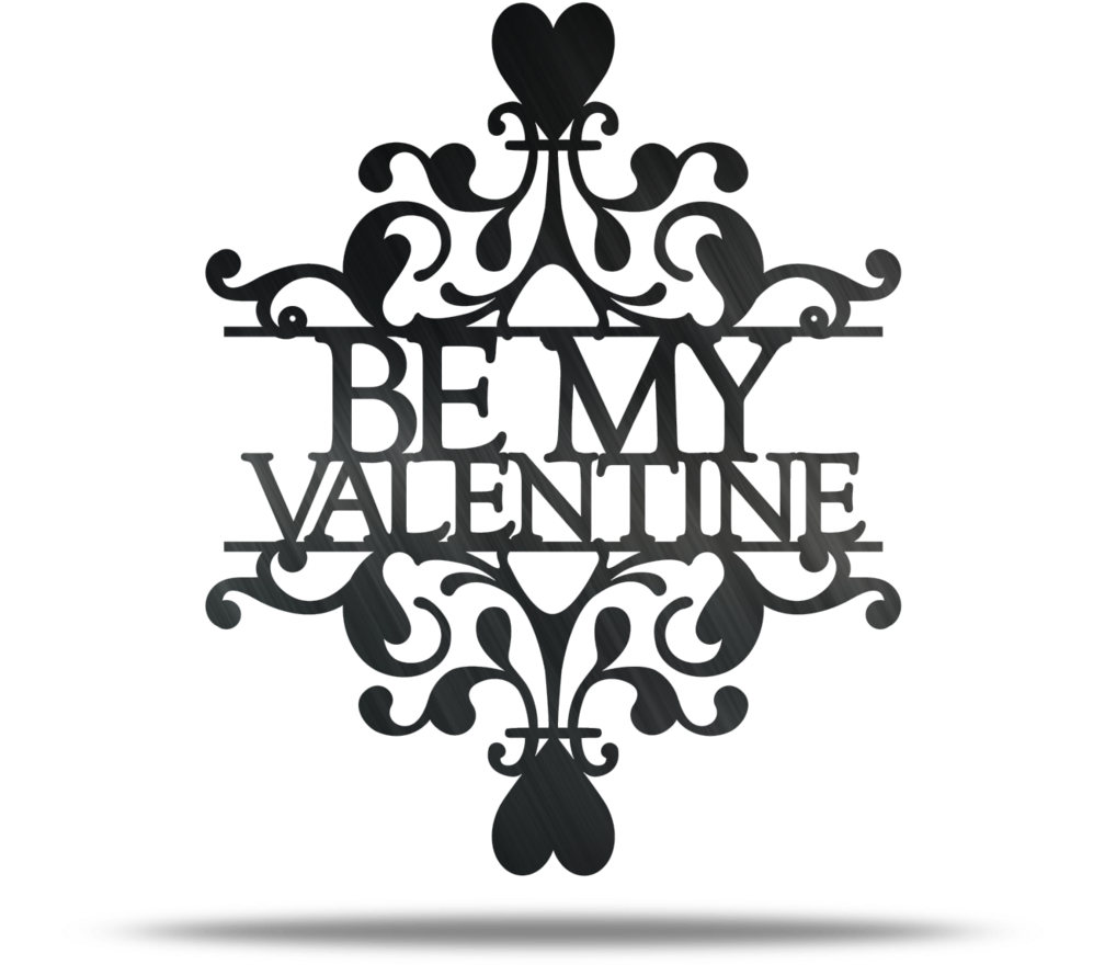 Be My Valentine Steel Wall Art Clipart - Full Size Clipart (#2261744 ...
