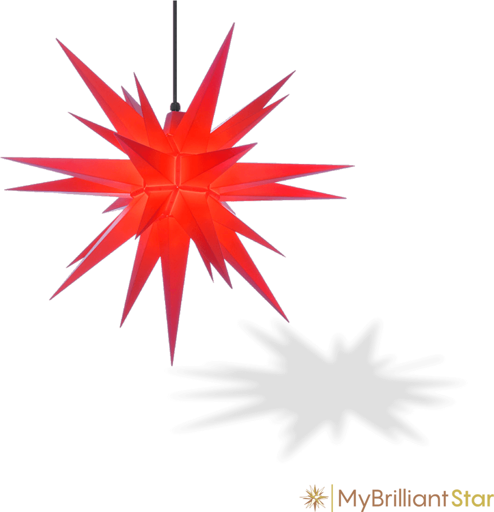 Original Herrnhut Plastic Star, Red, ~ 70 Cm / 27 Inch Clipart (1080x1080), Png Download