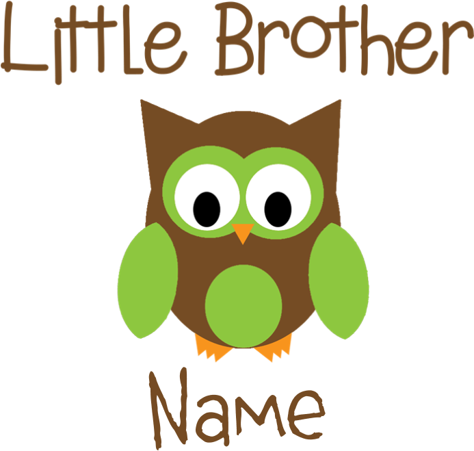 Personalized Little Brother Long Sleeve Infant T-s Clipart (700x700), Png Download