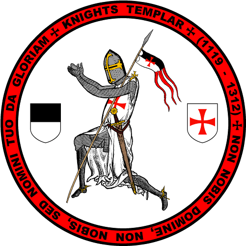 Knights Templar Kneeling Seal Shirt2 Clipart (600x600), Png Download