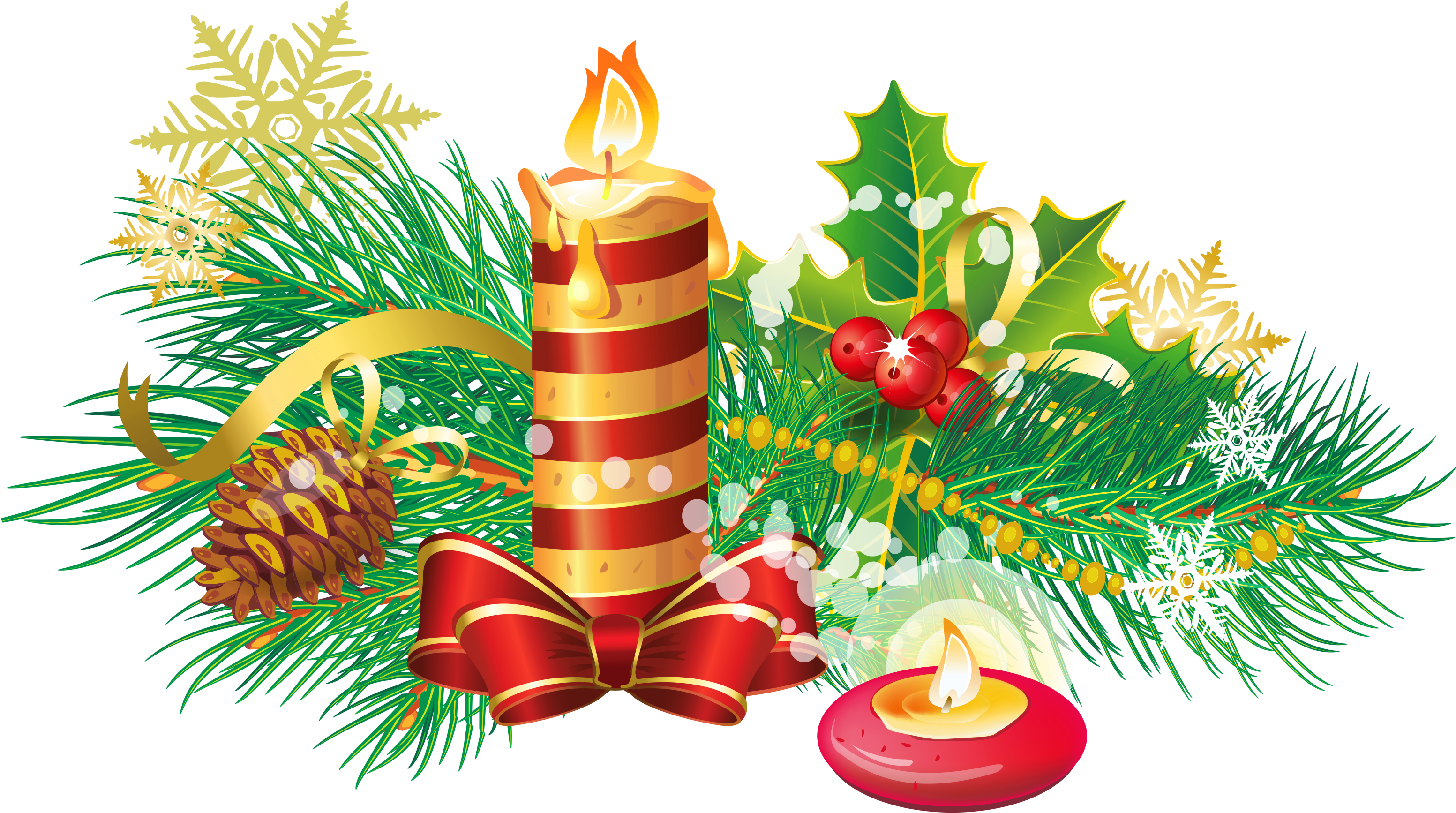 Candles Clipart - Png Download (3191x1964), Png Download