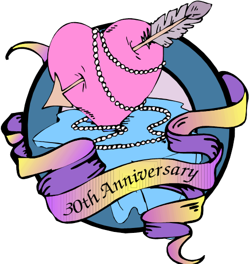 Best Wishes On Your 30th Wedding Anniversary Clipart (534x582), Png Download