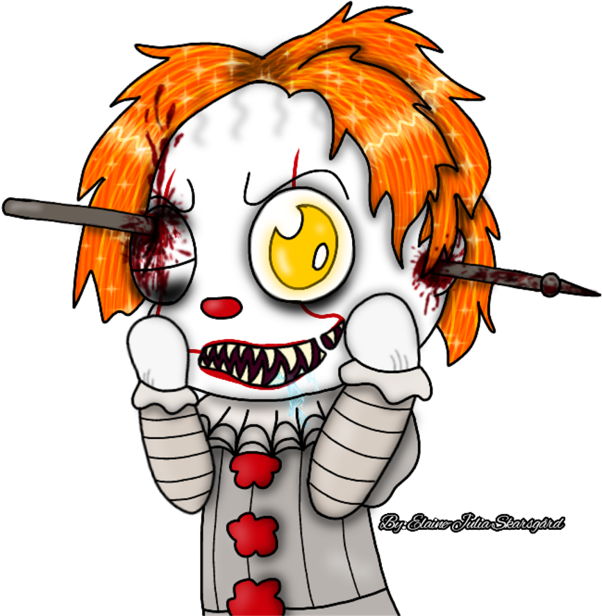 Pennywise Art Digitalart Fanart Pennywisetheclown Penny Clipart (1024x1024), Png Download