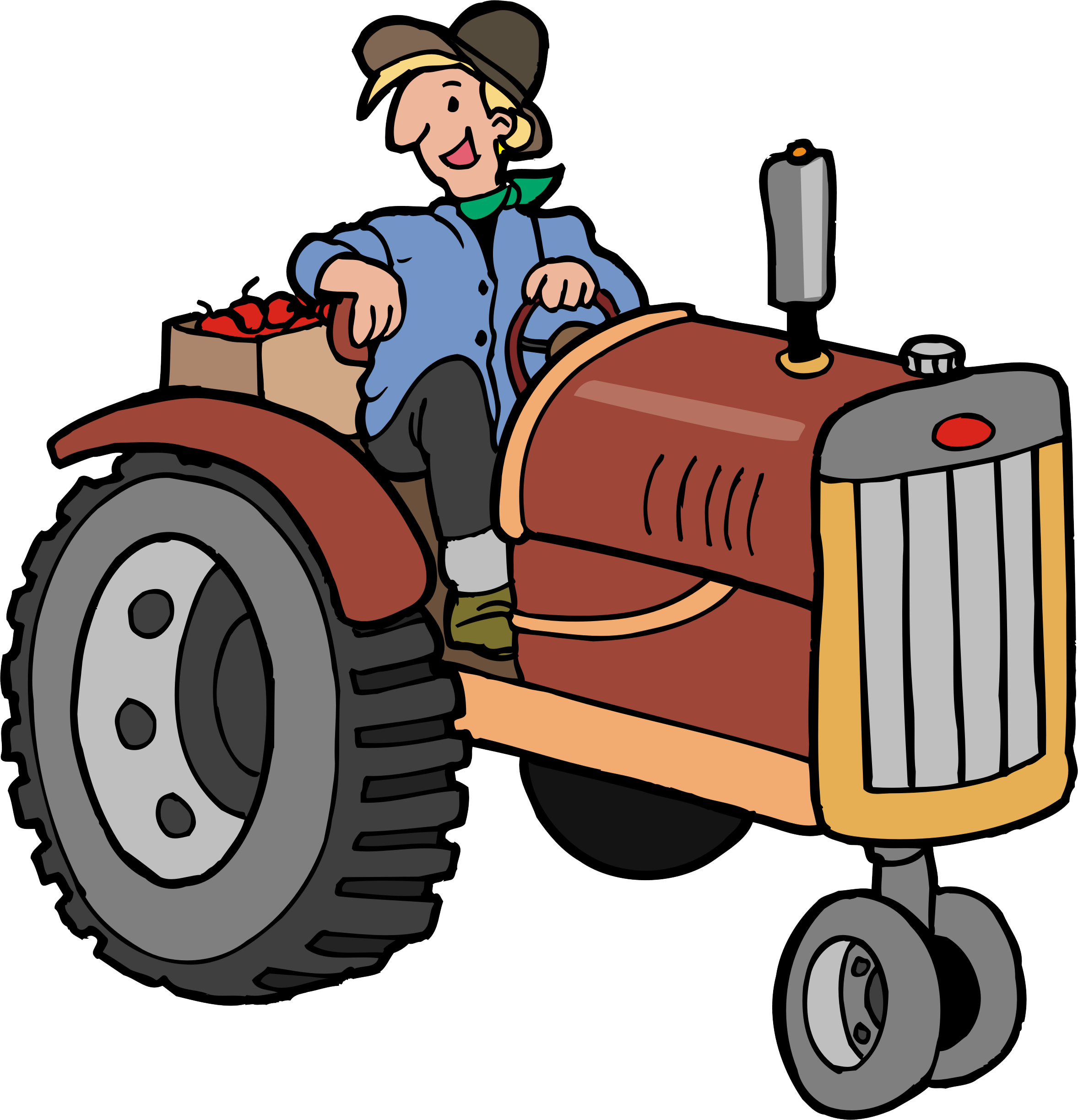 Tractor Clipart Transparent - Png Download (2355x2447), Png Download