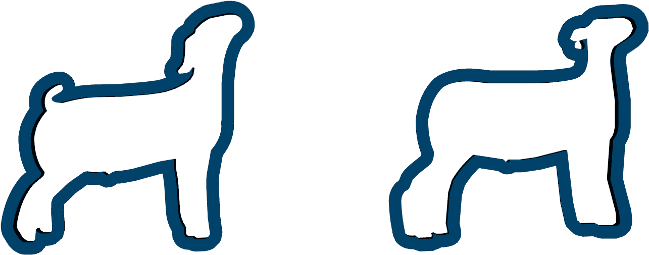 Custom Livestock Horse Cookie Cutter Lamb & Goat 2 Clipart (1024x768), Png Download