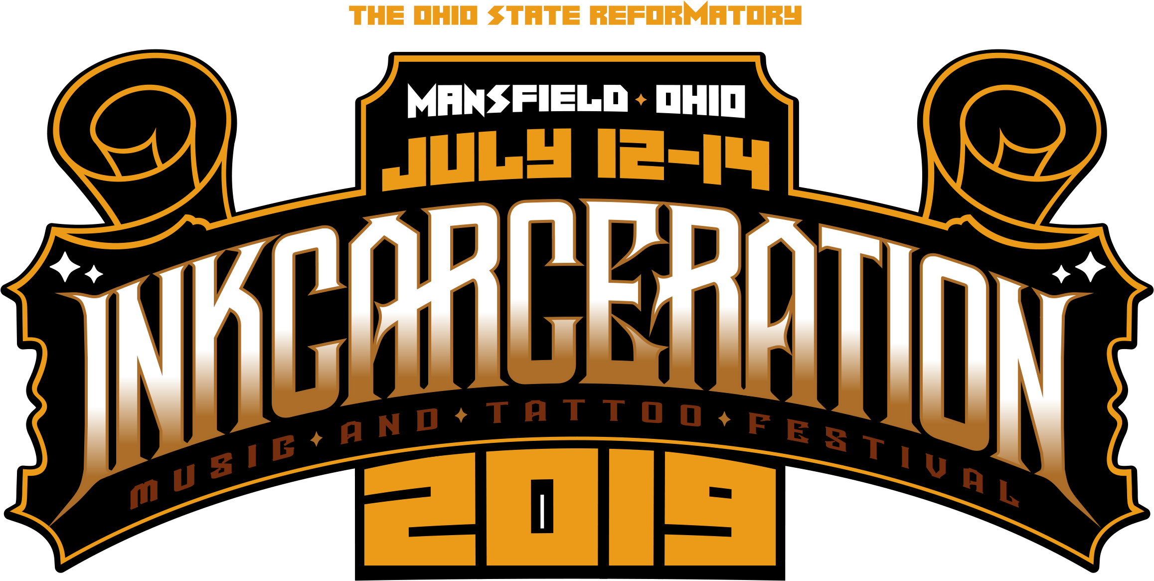 Inkcarceration Festival 2019 Announces A Killer Lineup Clipart (3417x1500), Png Download