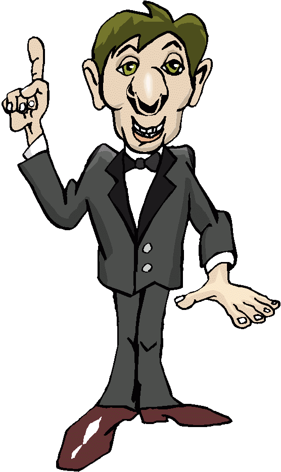 Pointing Clipart Person - Png Download (556x935), Png Download