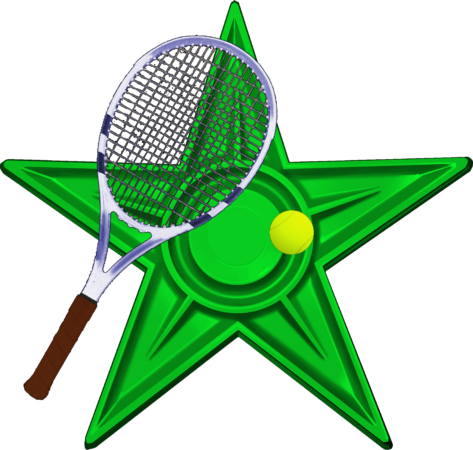 Tennis Barnstar Hires Clipart (2000x1900), Png Download