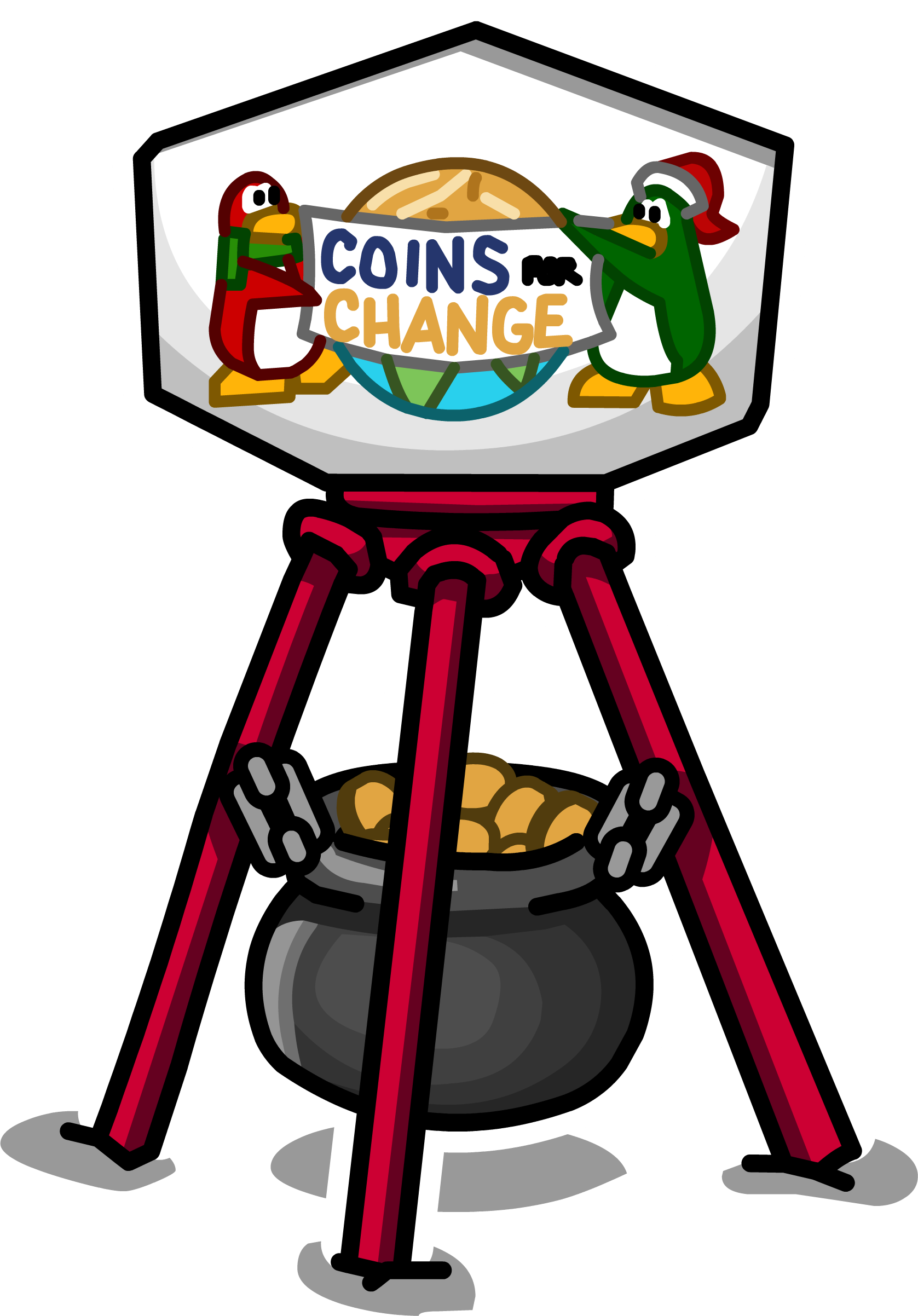 Coins For Change Donation Station Sprite 001 Hover Clipart (1677x2404), Png Download