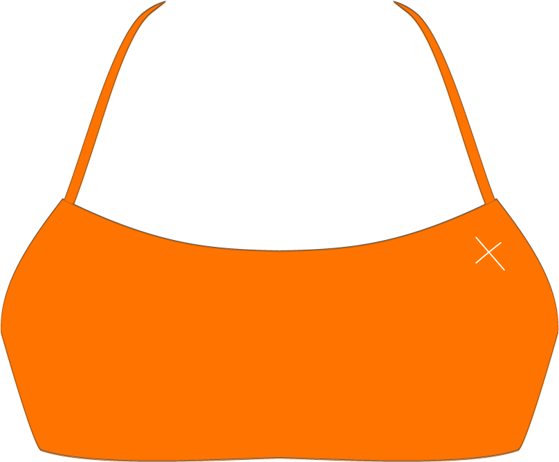 Wild Orange Halter Top Clipart (1200x900), Png Download