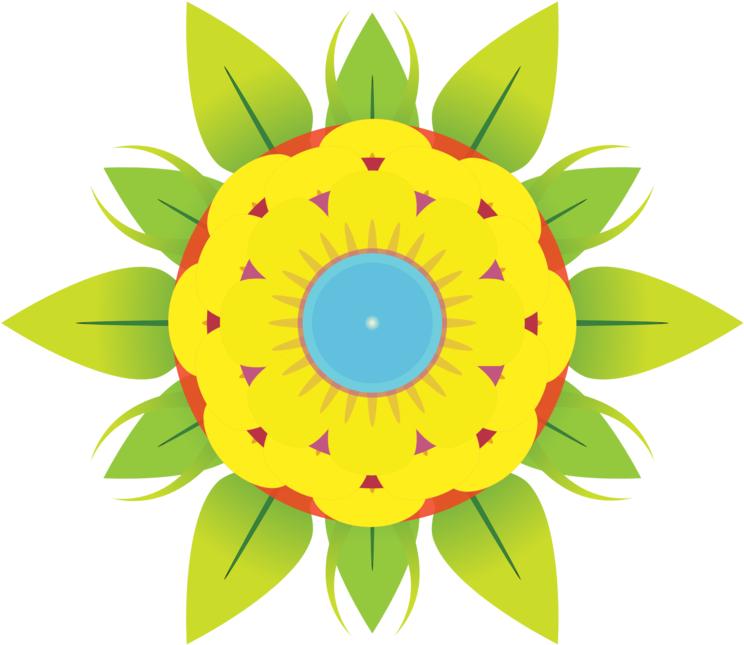 Abstract Flower Png Clipart Transparent Png (800x800), Png Download