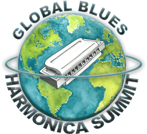 Global Blues Harmonica Summits Clipart (500x640), Png Download