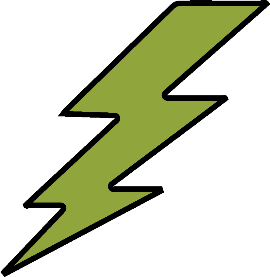 Lightning Bolt Sticker By Stz Clipart (1080x1080), Png Download