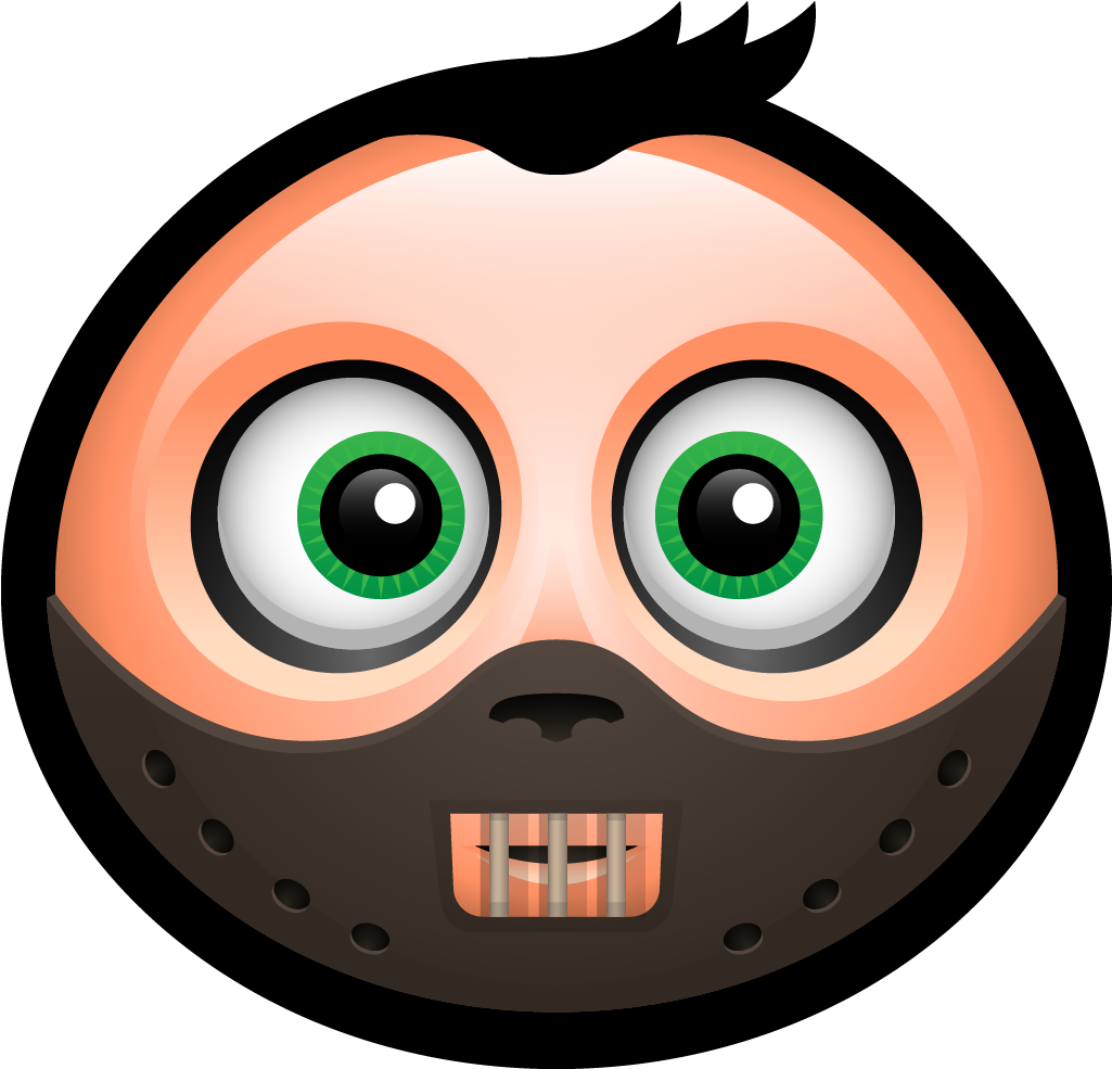 Clipart Hannibal Lecter Mask Horror Spooky Icon Size - Png Download (1024x1024), Png Download