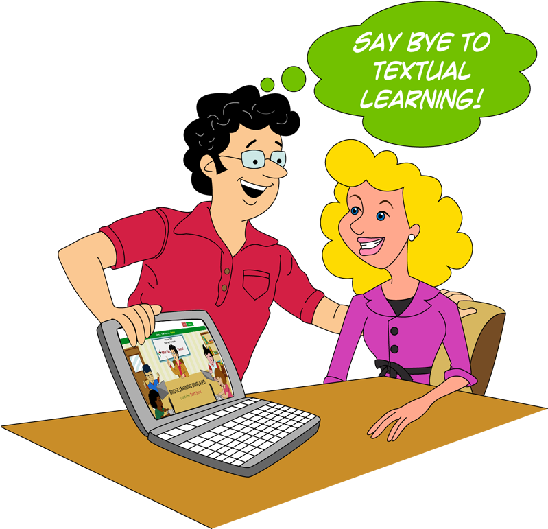 Boffin Shows Bridge Player A Modern Way Of Learning Clipart (800x800), Png Download