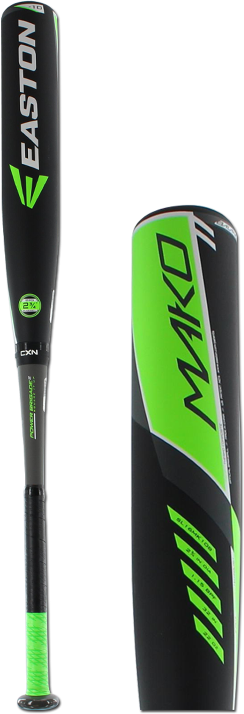 2016 Easton Mako Baseball Bats Clipart (750x1500), Png Download