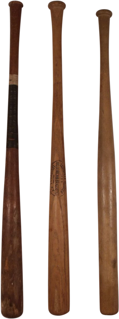 Three Vintage Early 1900's Wooden Baseball Bats Clipart (1023x1023), Png Download