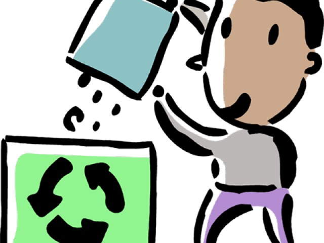 Man Clipart Recycling - Png Download (640x480), Png Download
