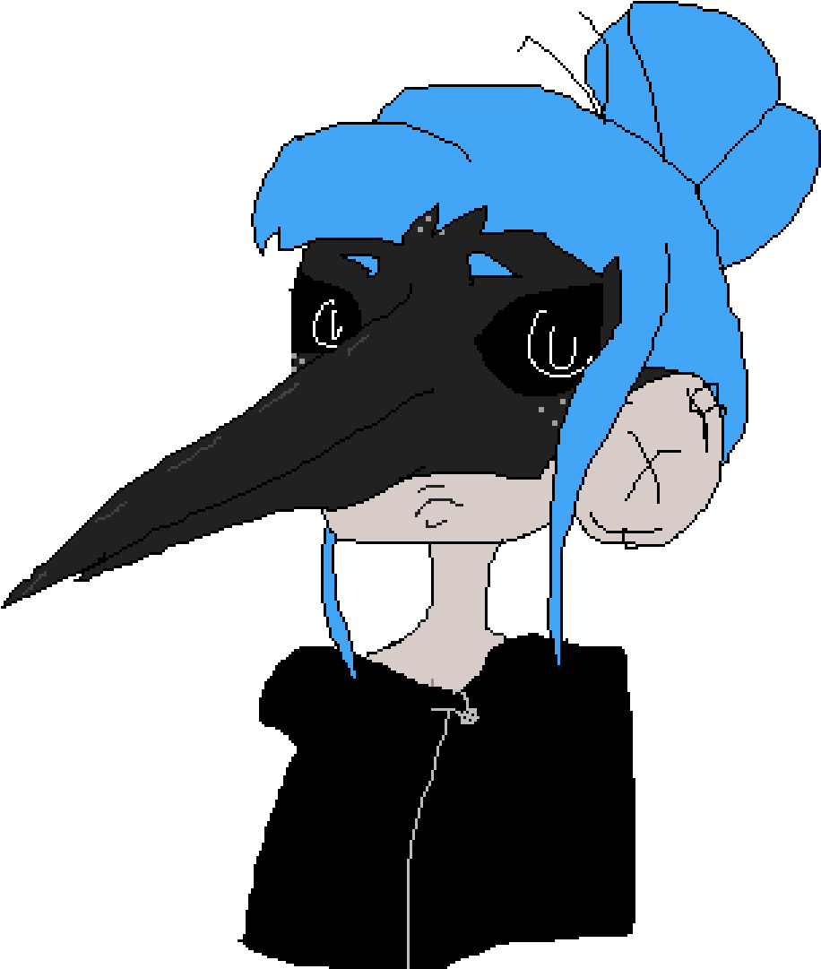 I Gave Plague Mask Girl A Name Clipart (1200x1200), Png Download