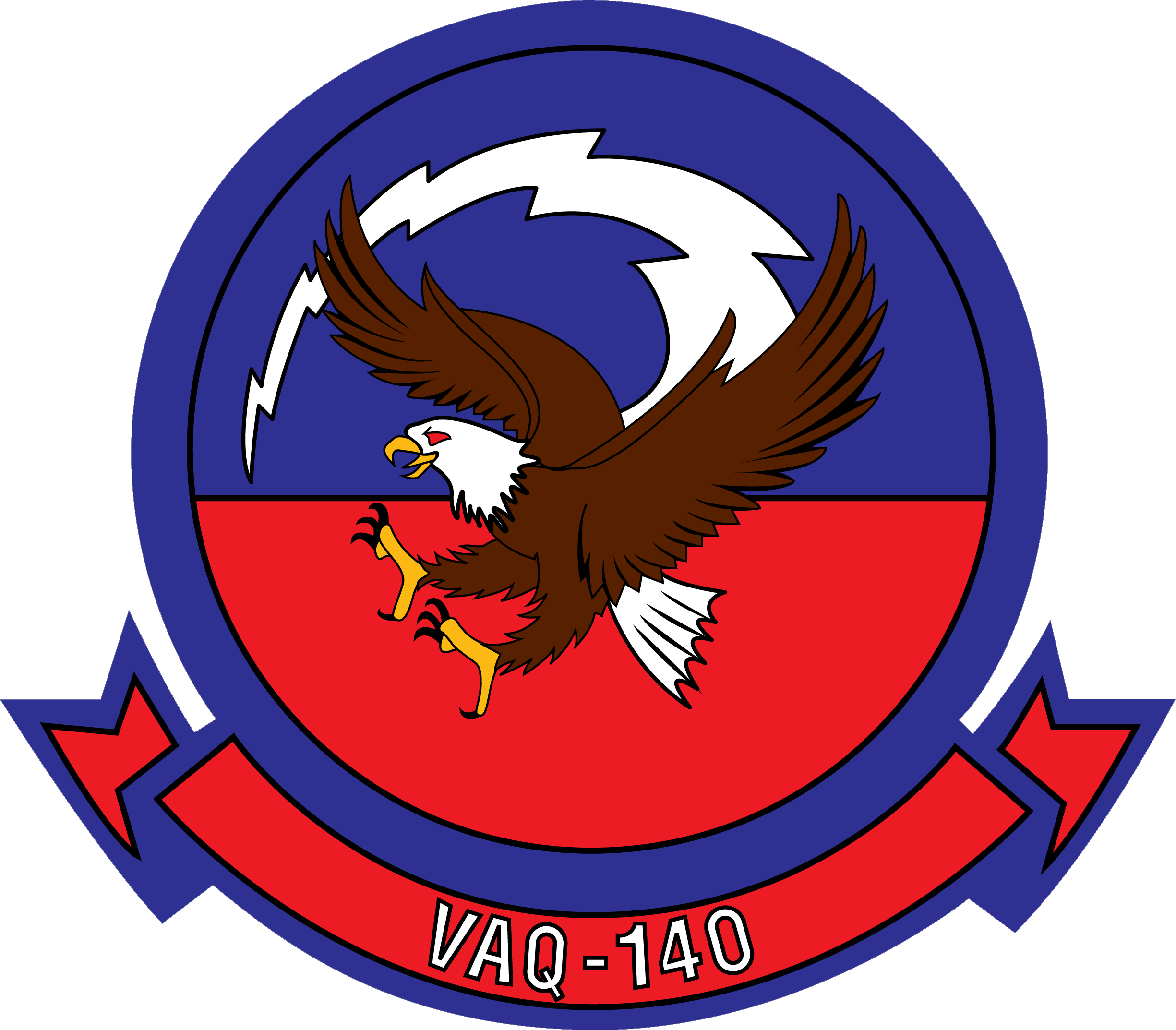 Electronic Attack Squadron 140 Insignia 2015 Clipart (2450x2146), Png Download