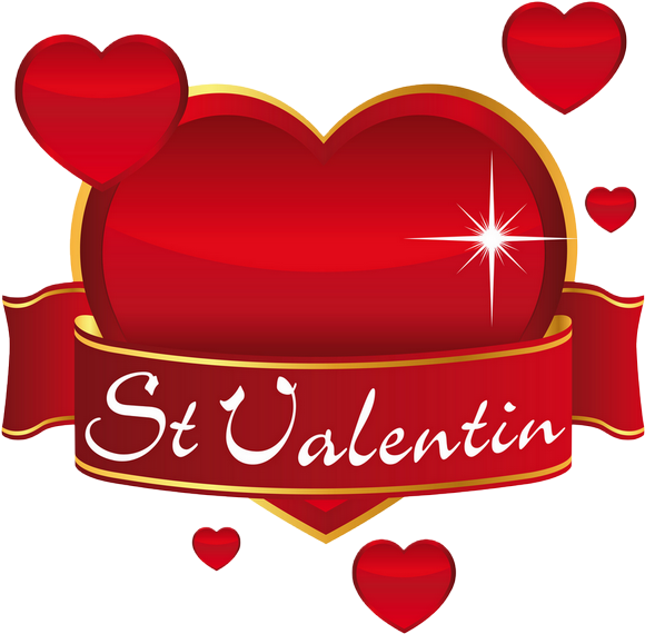 Coeur Saint Valentin Png Clipart (580x570), Png Download