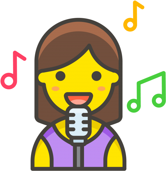 Woman Singer Clipart (866x650), Png Download