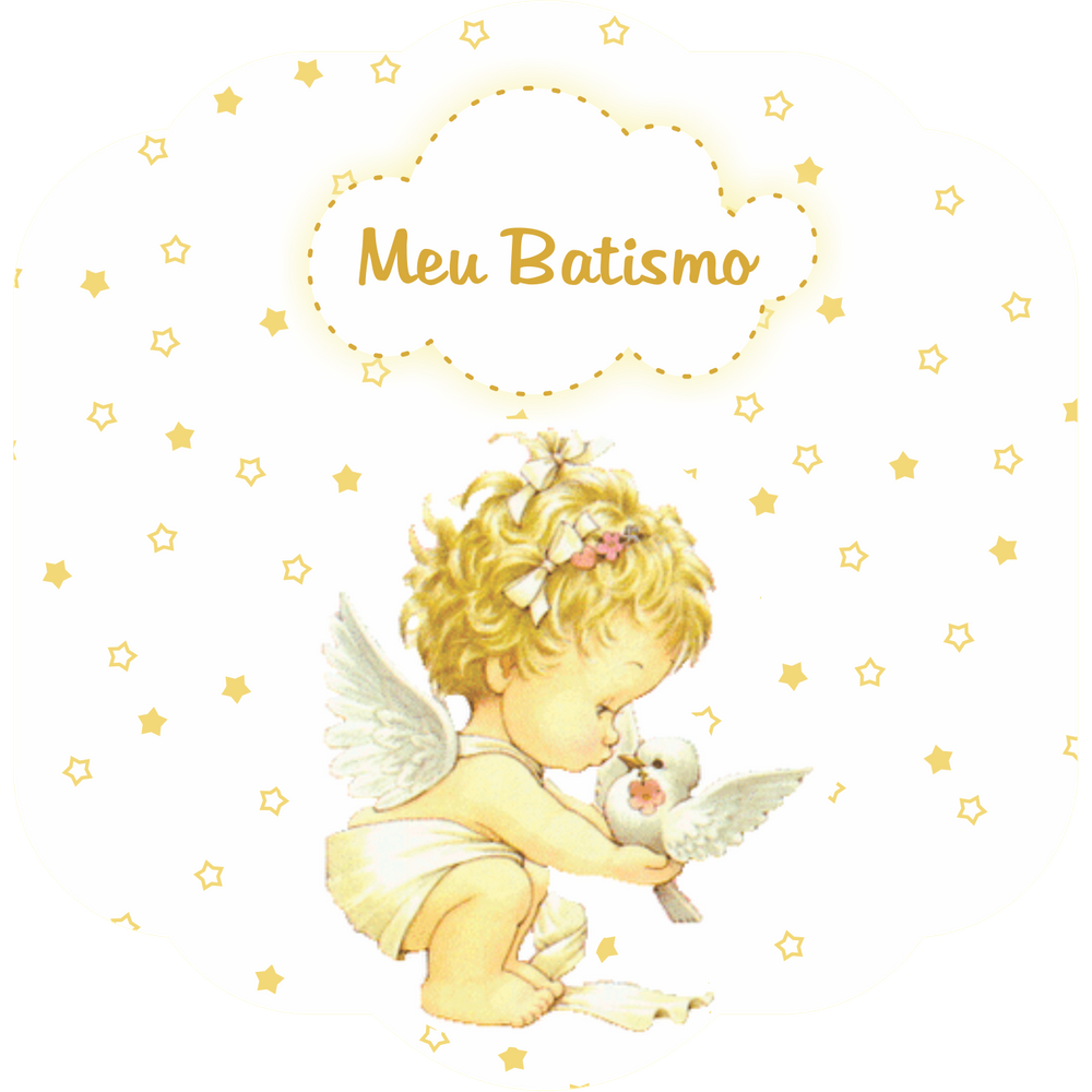 Convite Duster Meu Batismo Branco C 8 Pe U00e7as Central Clipart (1000x1000), Png Download