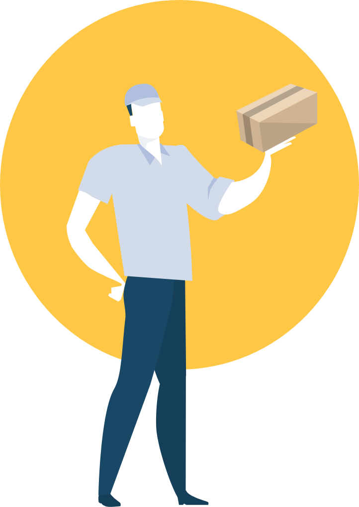 Delivery Person's Check In & Check Out Management For Clipart (722x1018), Png Download